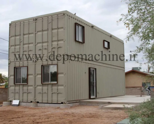 کانکس دفتر کار دو طبقه دپوماشین کانکس دفتر کار دو طبقه دپوماشین
