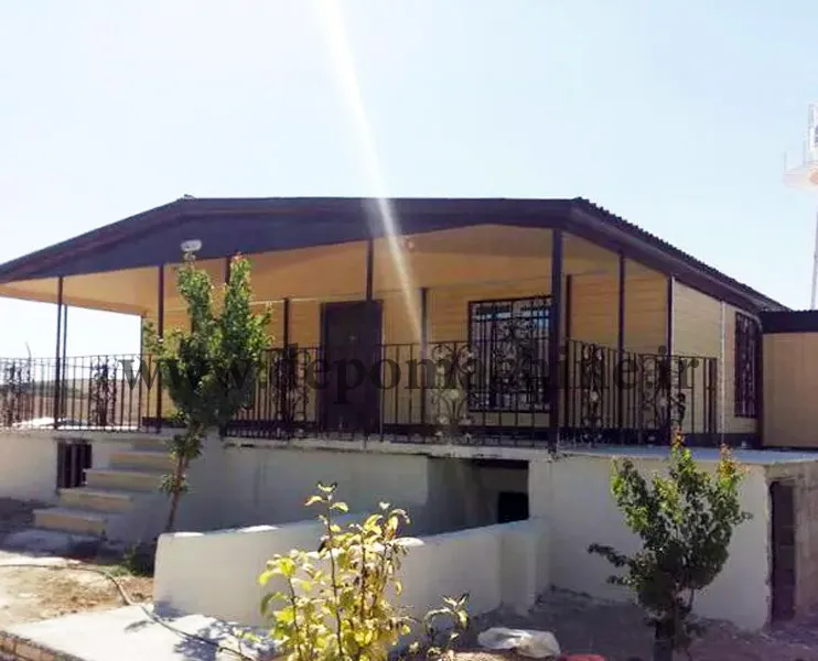 کانکس دپوماشین - شروع قیمت کانکس از 30 میلیون کانکس مسکونی یک طبقه 110 متری با نمای سایدینگ